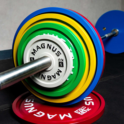 Plates on Barbell